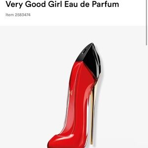 Carolina Herrera Very Good Girl Perfume New in box and plastic